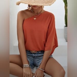 NWT One-Shoulder Blouse